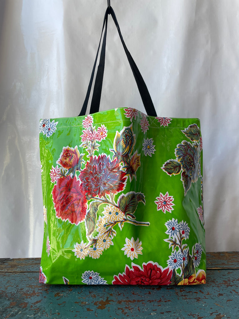 Mums Green Large Tote