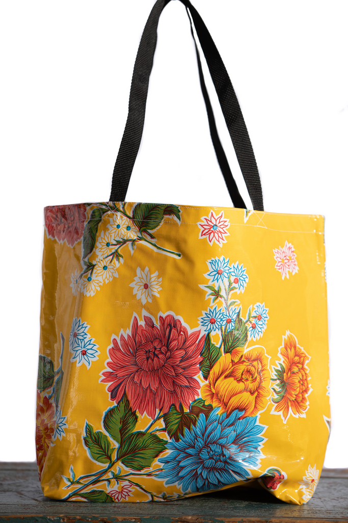 Mums Yellow Large Tote