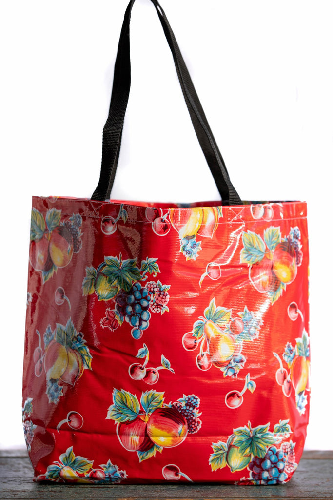 Pears & Apples Red Large Tote