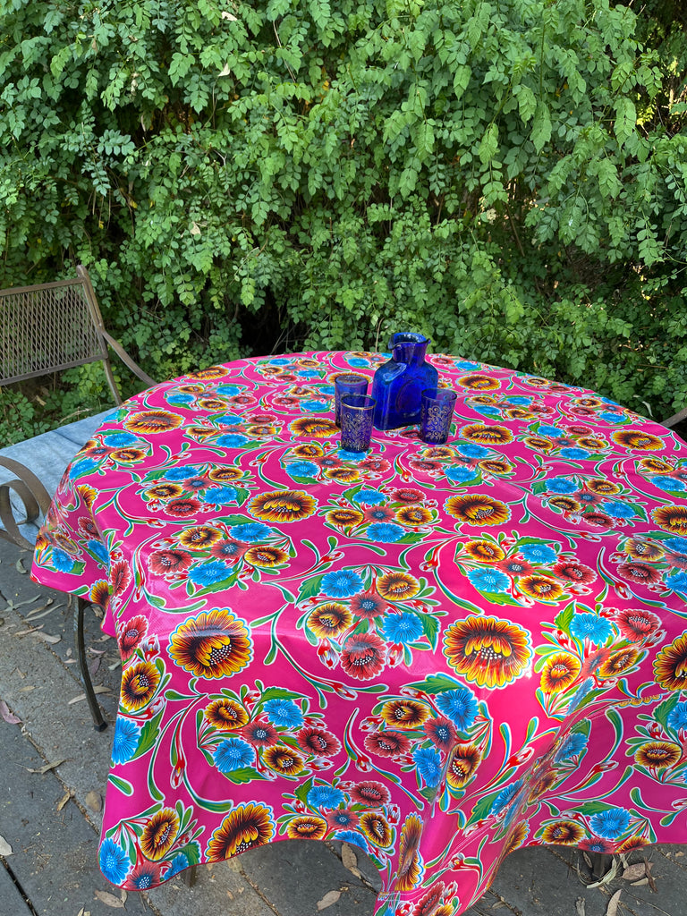 Bloom Pink 68" Round Tablecloth