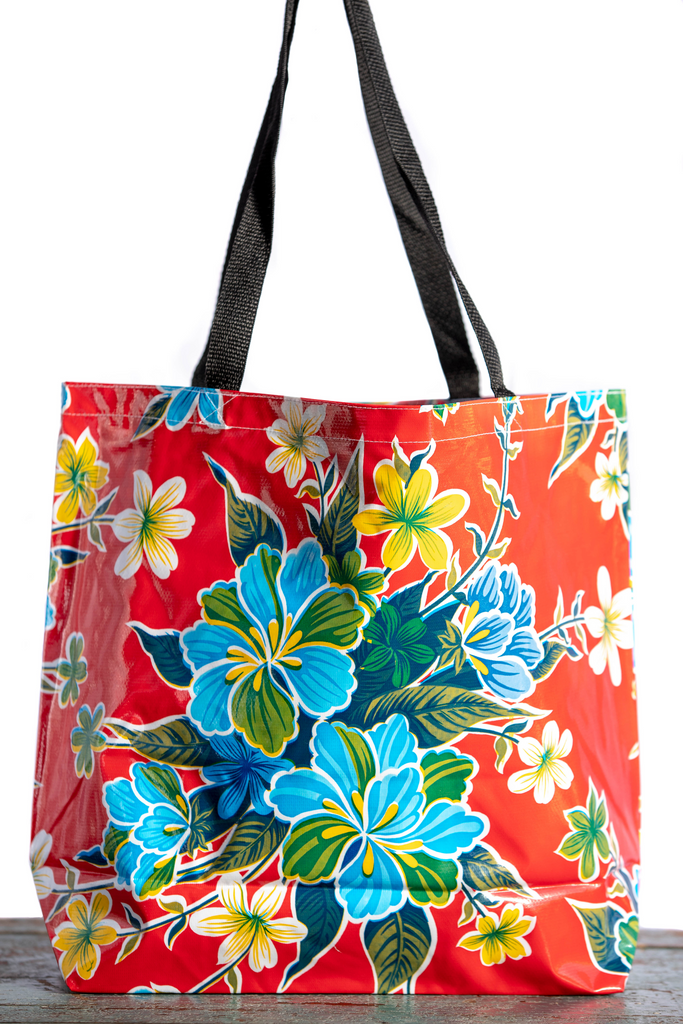 Hibiscus Red Large Tote