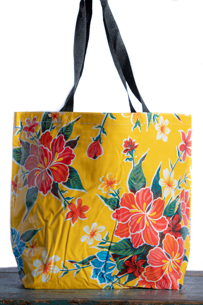 Hibiscus Yellow Large Tote