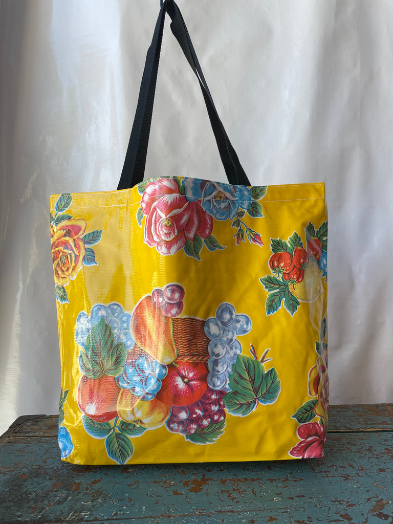 Handmade Mexican Oil Cloth - Cosmetic Bag –