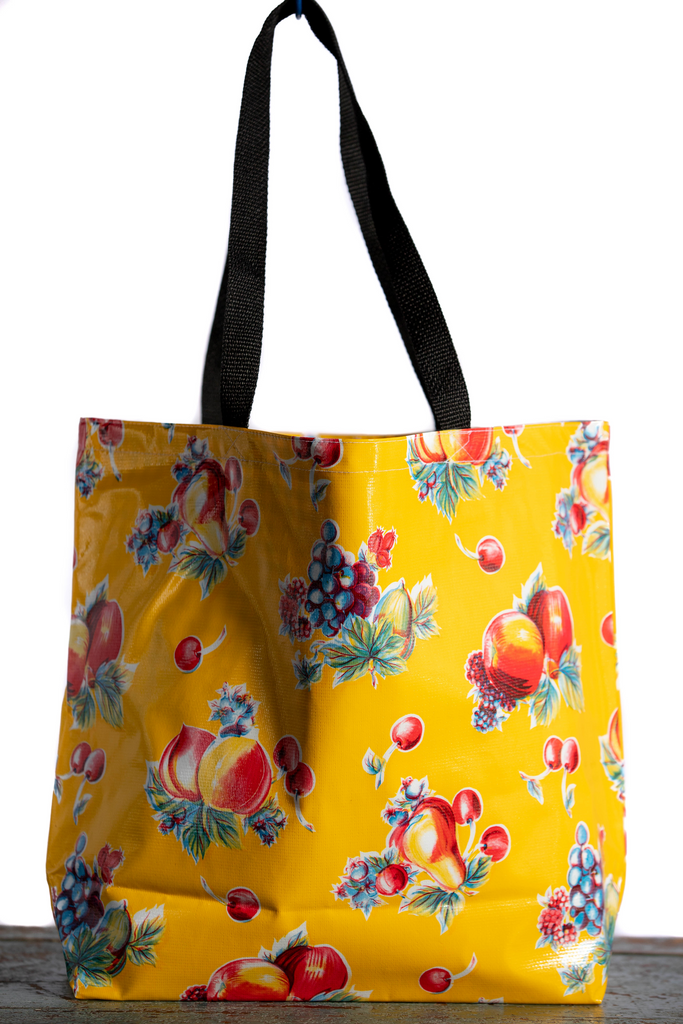 Pears & Apples Yellow Large Tote