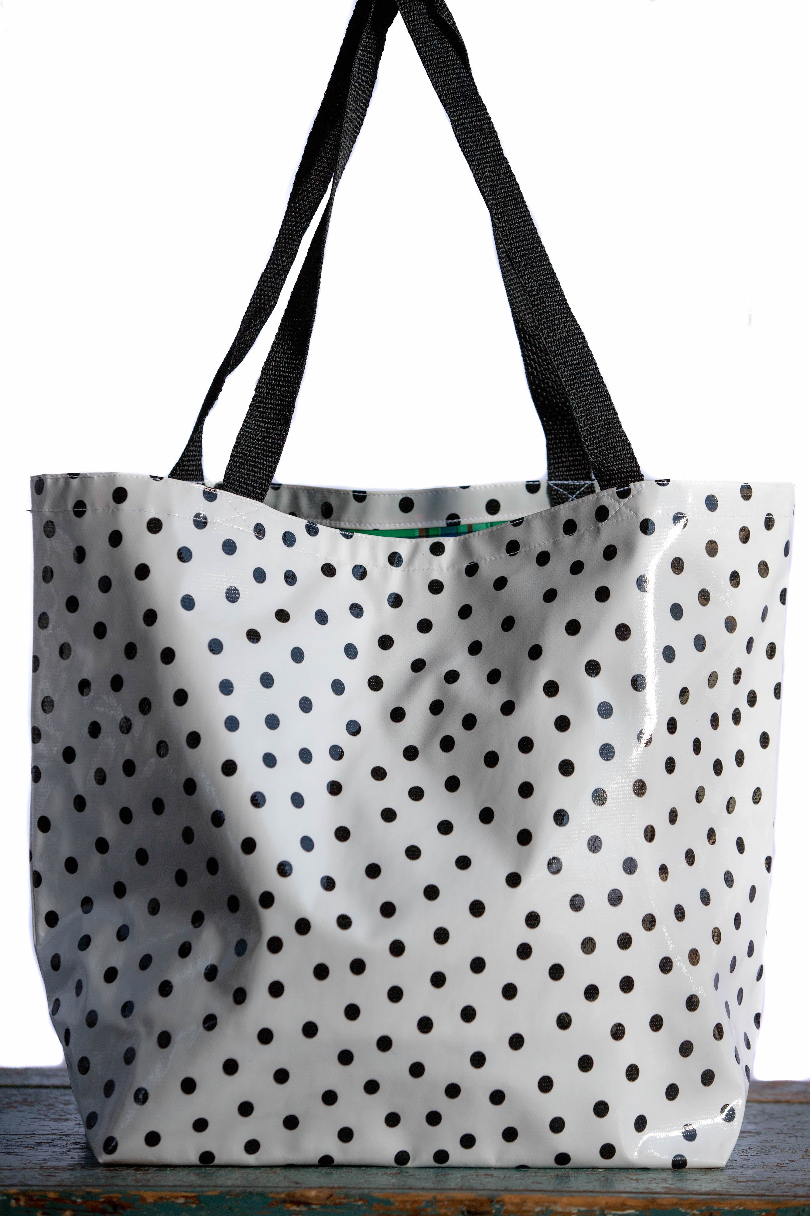 Oilcloth Large Tote, oil cloth tote, oil cloth shopping bag, oilcloth ...