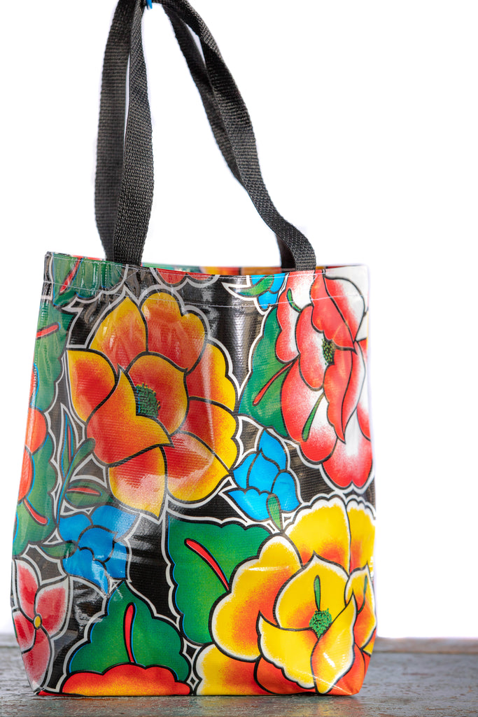 Handmade Mexican Oil Cloth - Cosmetic Bag –